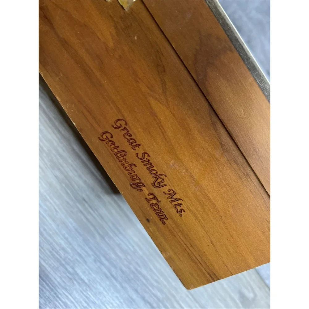 Great Smoky Mountains Gatlinburg Tennessee Wood Keepsake Trinket Box